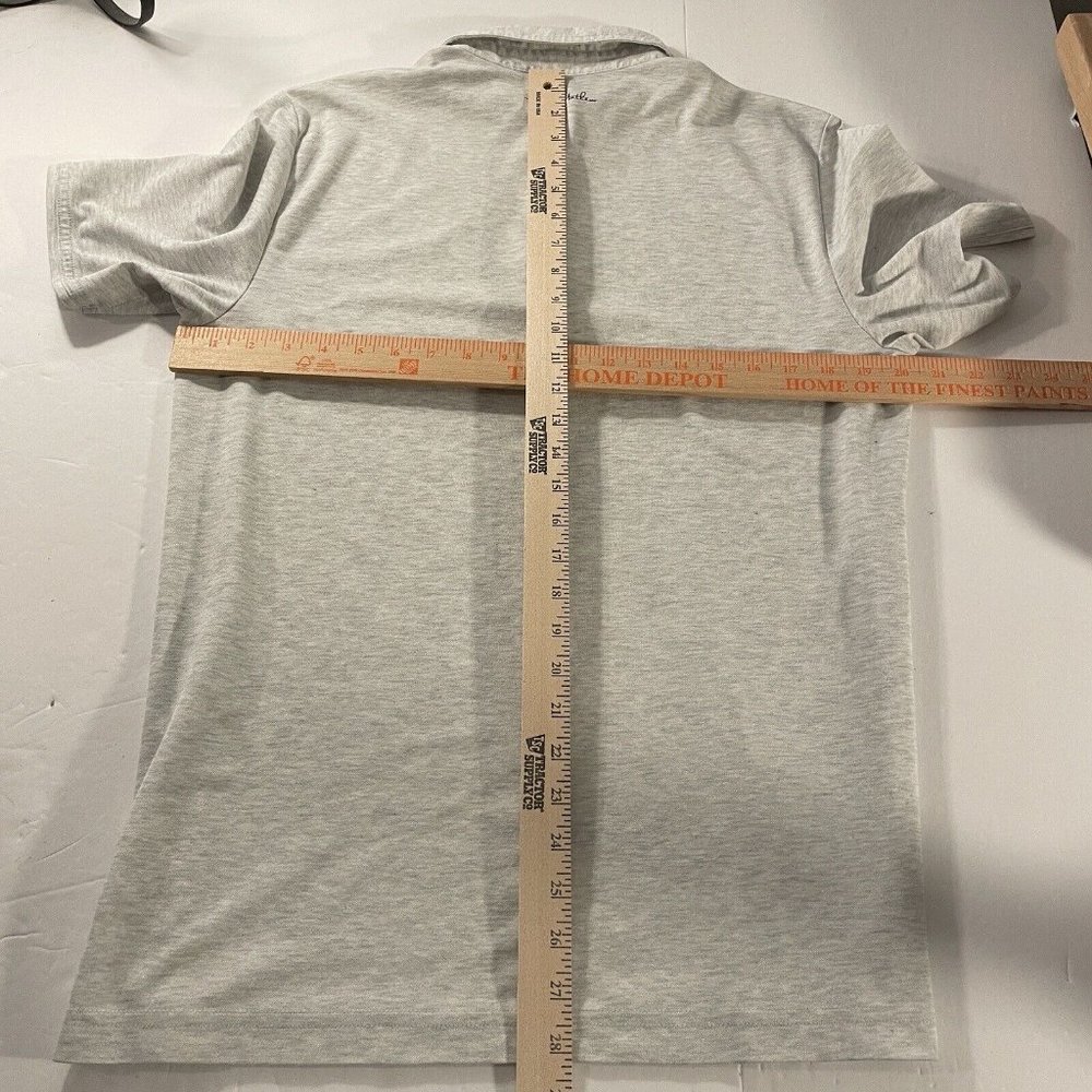 Travis Mathew Casual Gray Short Sleeve Polo Shirt Men's Size M - Picture 8 of 8